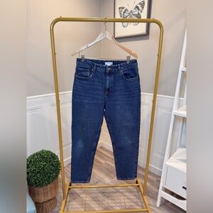 H&M Mom Jeans High Rise Denim Size 10 | Vintage Wash Mom Fit